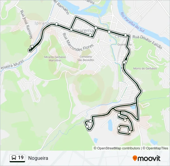 19 Bus Line Map