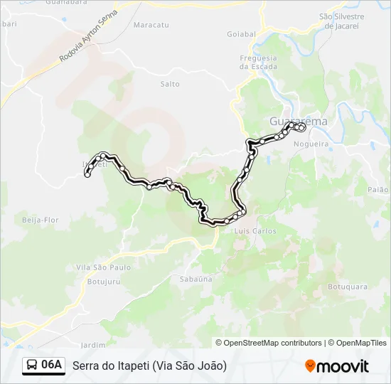 06A Bus Line Map