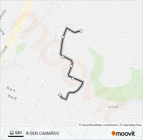 041 Bus Line Map