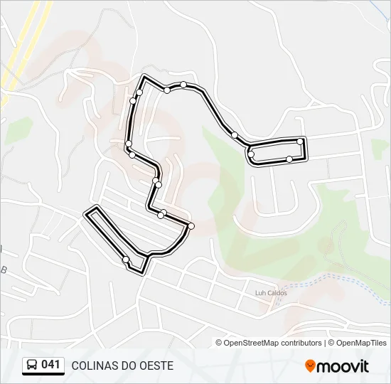 041 Bus Line Map