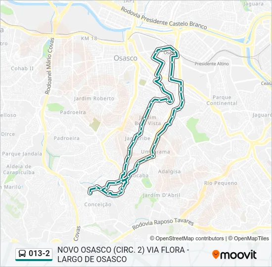 013-2 Bus Line Map