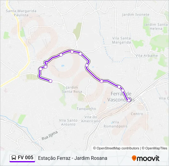 FV 005 Bus Line Map