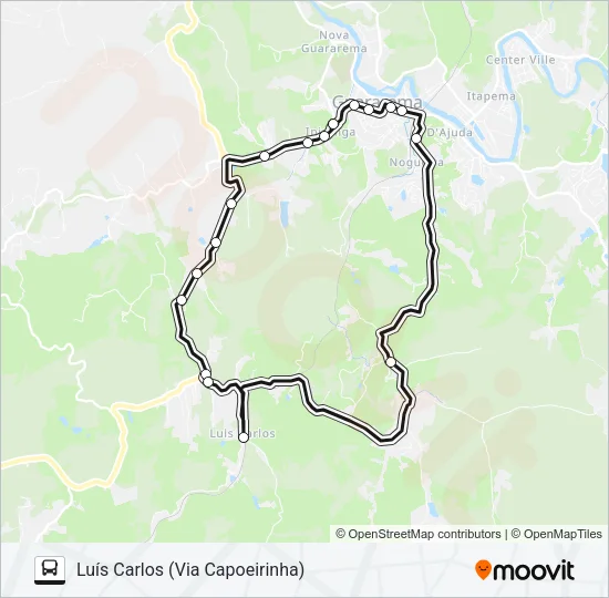 04 LUÍS CARLOS (VIA CAPOEIRINHA) Bus Line Map