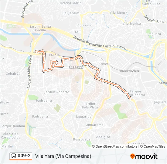 009-2 Bus Line Map