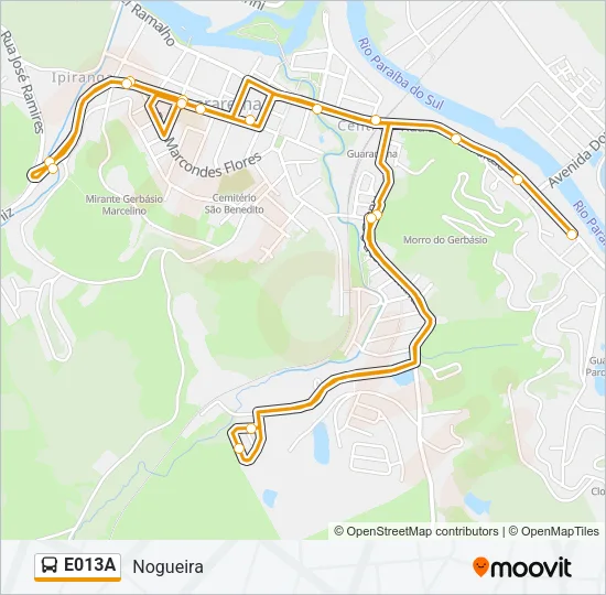 E013A Bus Line Map