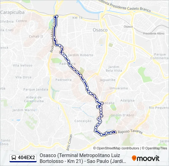 404EX2 Bus Line Map