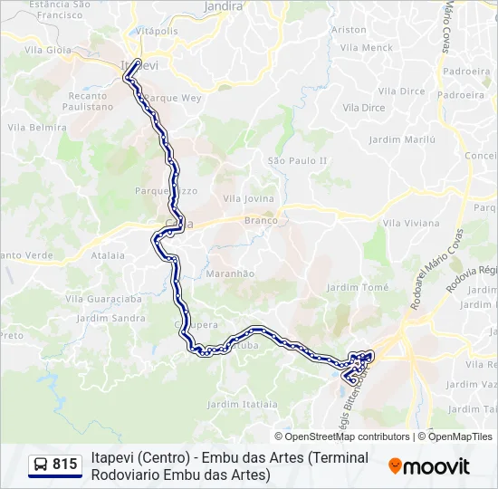 815 Bus Line Map