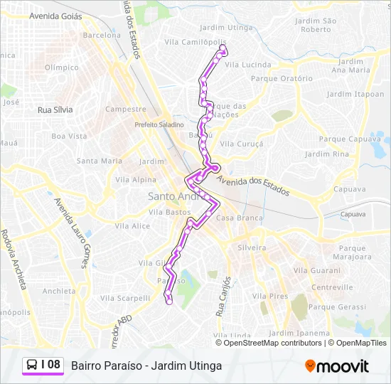I 08 Bus Line Map