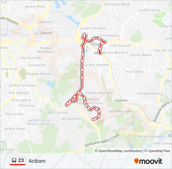 23 Bus Line Map
