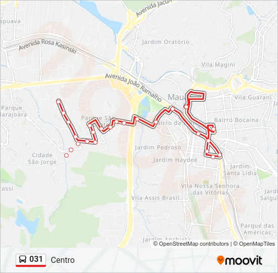 031 Bus Line Map