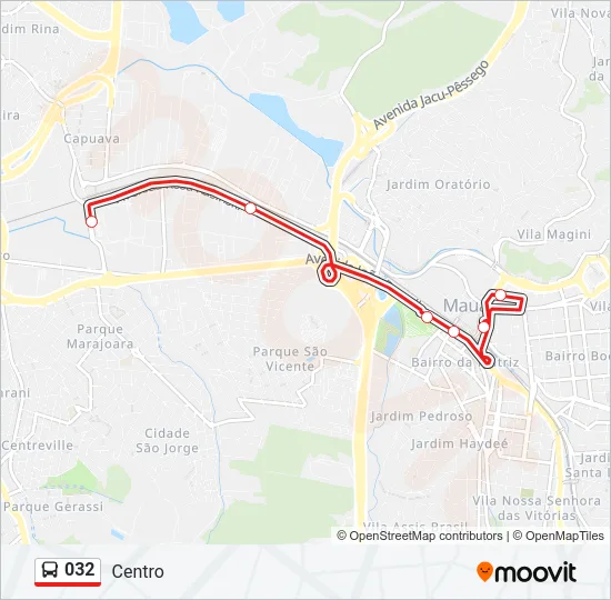 032 Bus Line Map