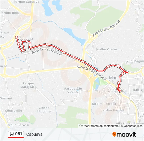 051 Bus Line Map