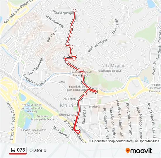 073 Bus Line Map