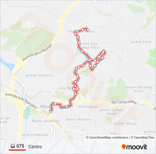 075 Bus Line Map