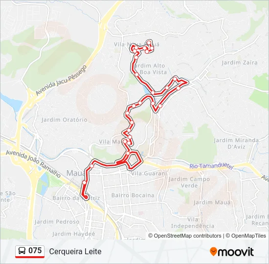 075 Bus Line Map