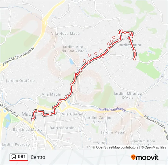 081 Bus Line Map