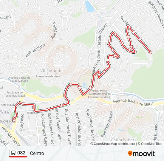 082 Bus Line Map