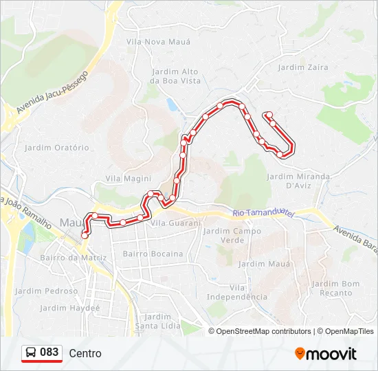 083 Bus Line Map