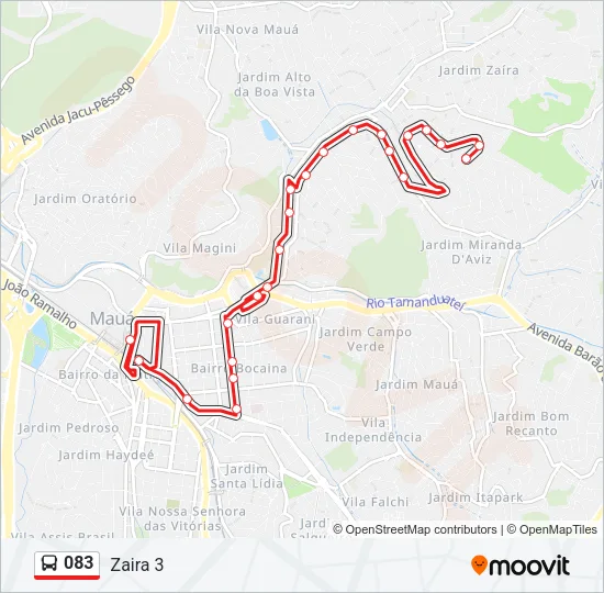 083 Bus Line Map