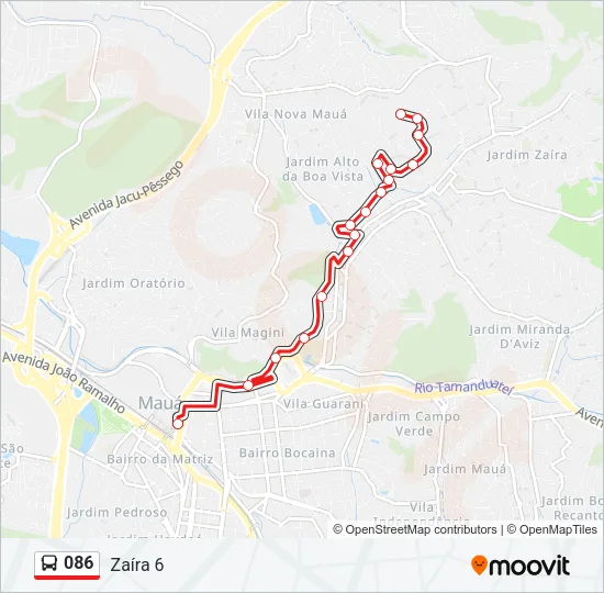 086 Bus Line Map