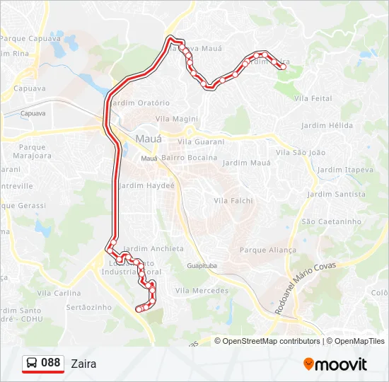 088 Bus Line Map