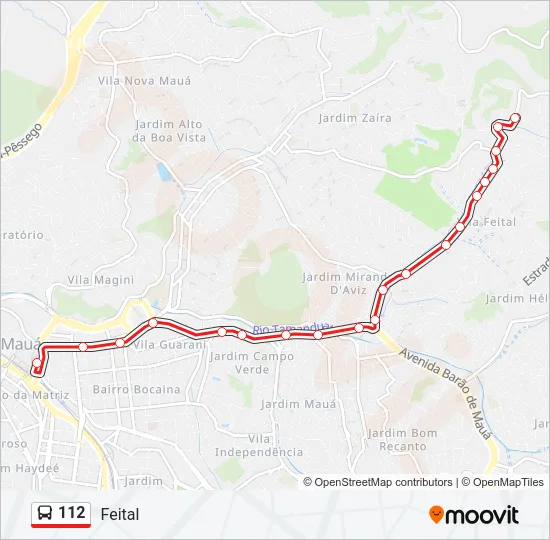 112 Bus Line Map
