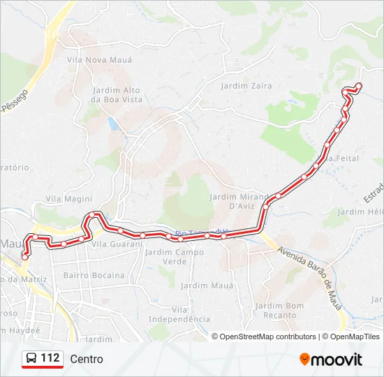 112 Bus Line Map