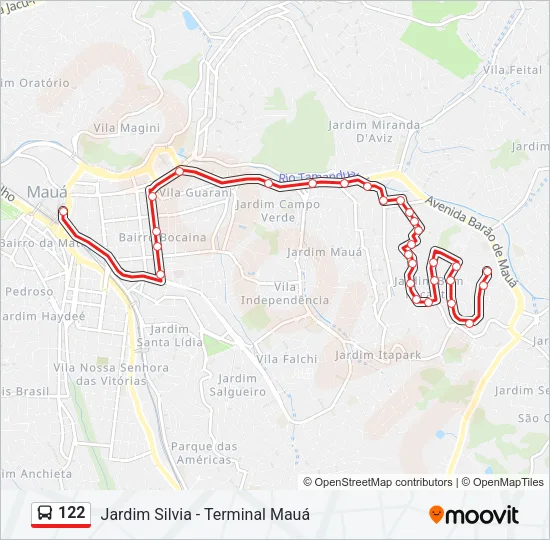 122 Bus Line Map