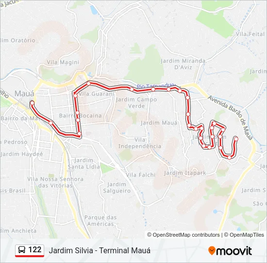 122 Bus Line Map