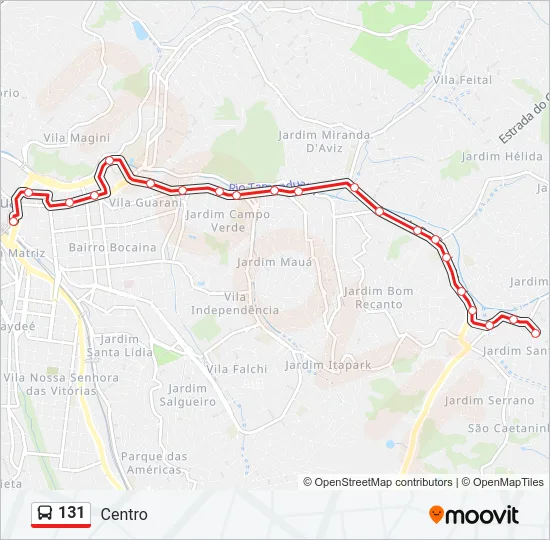 131 Bus Line Map