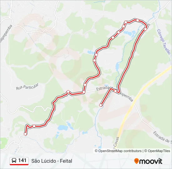 141 Bus Line Map