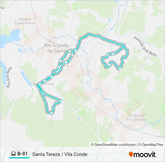B-01 Bus Line Map