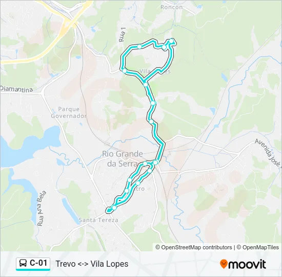 C-01 Bus Line Map