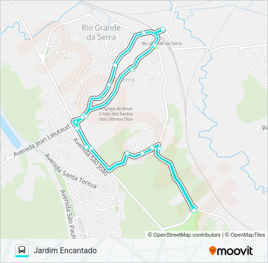 JARDIM ENCANTADO Bus Line Map