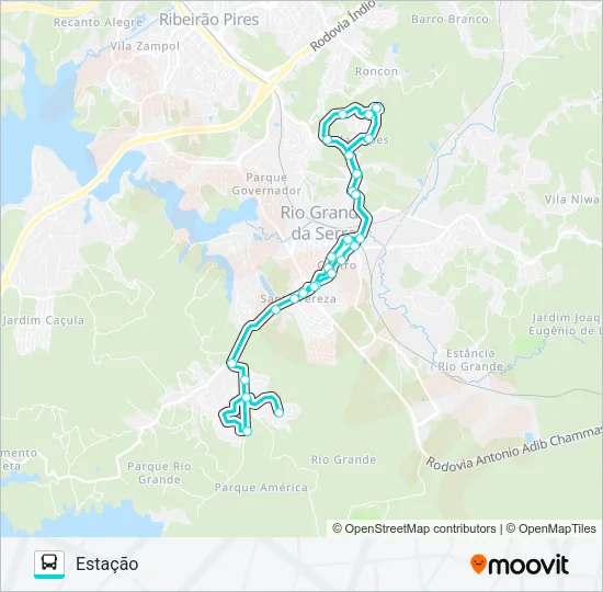 PARQUE AMÉRICA / VILA LOPES Bus Line Map