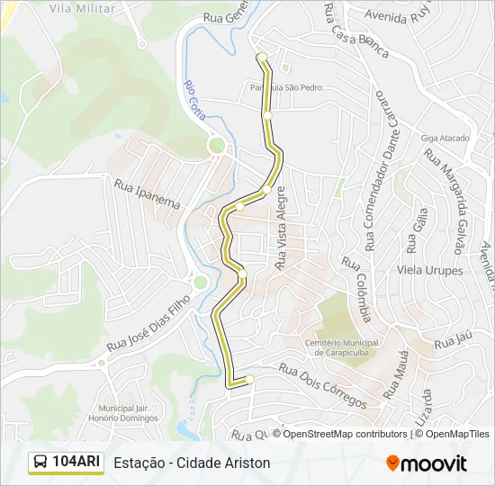 104ARI Bus Line Map