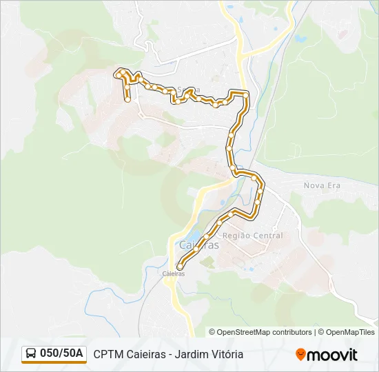 050/50A Bus Line Map