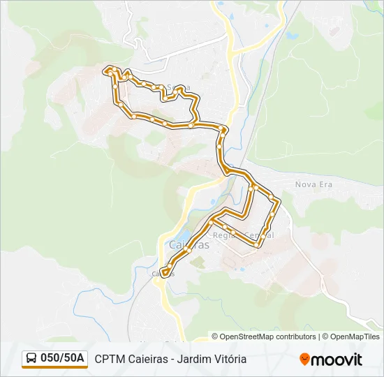 050/50A Bus Line Map