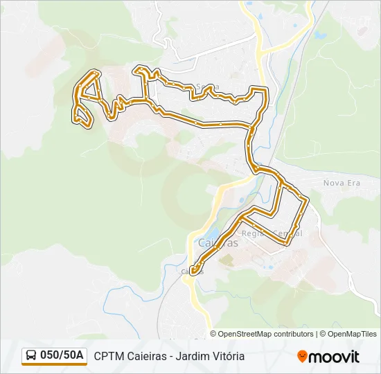 050/50A Bus Line Map