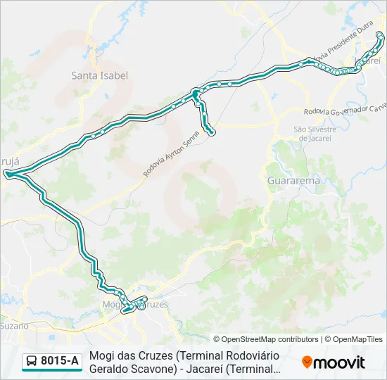 8015-A Bus Line Map