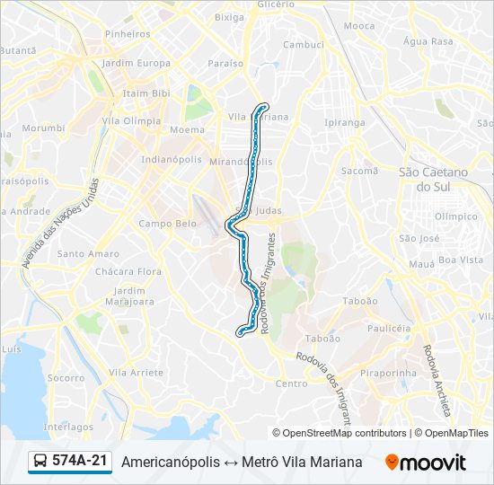 Como chegar até Cavalera Outlet em Vila Mariana de Ônibus, Metrô ou Trem?