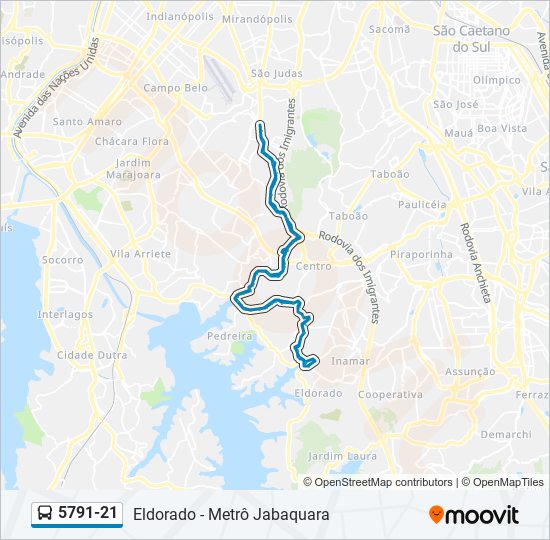 Mapa da linha 5791-21 de 