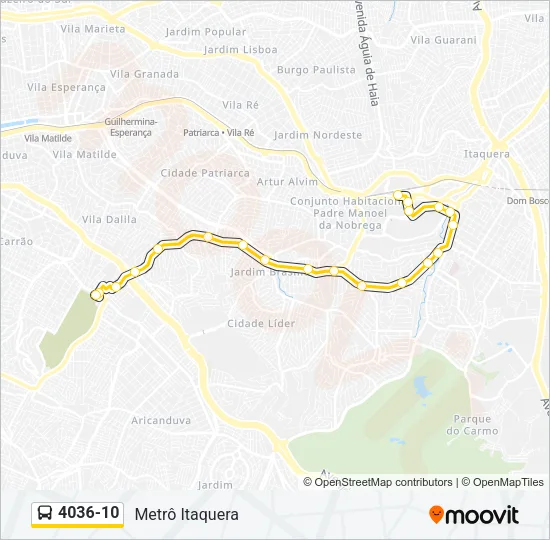 4036-10 Bus Line Map