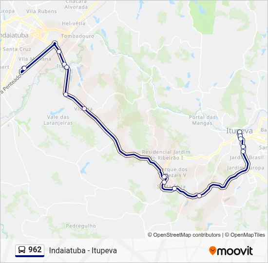962 Route: Schedules, Stops & Maps - Indaiatuba (Rodoviária) (Updated)