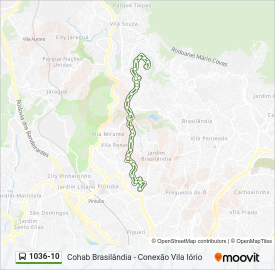 1036-10 Bus Line Map