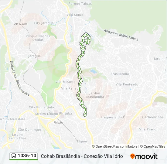 1036-10 Bus Line Map