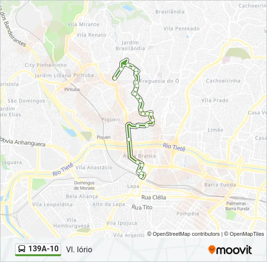 139A-10 Bus Line Map