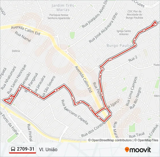 2709-31 Bus Line Map