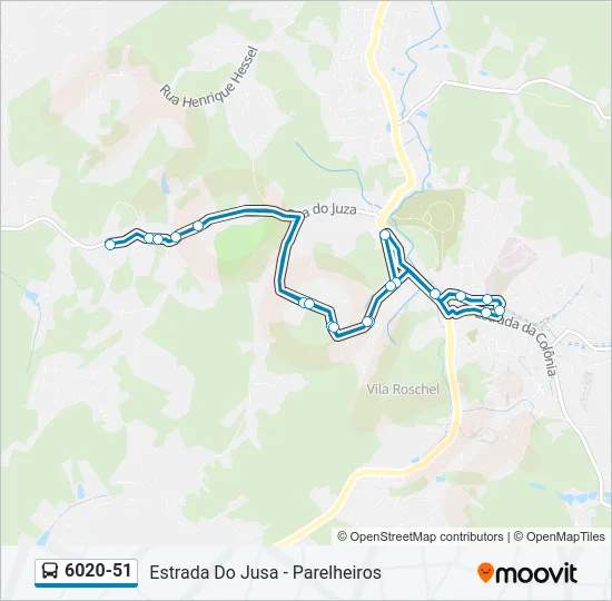 6020-51 Bus Line Map