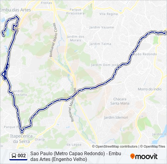 Rota da linha horários paradas e mapas Sao Paulo Metro Capao Redondo Atualizado
